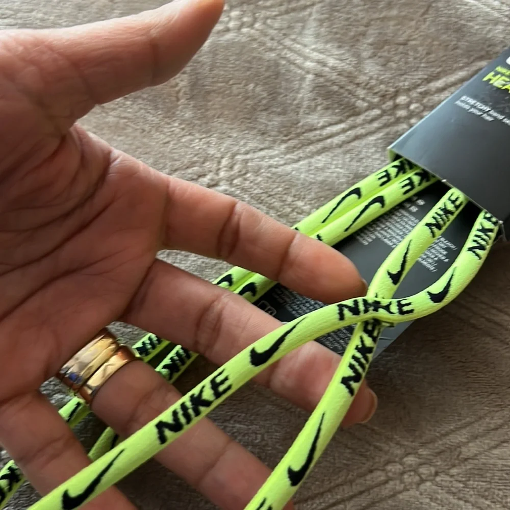 Nike Headband New color Neon green and black Nike logo